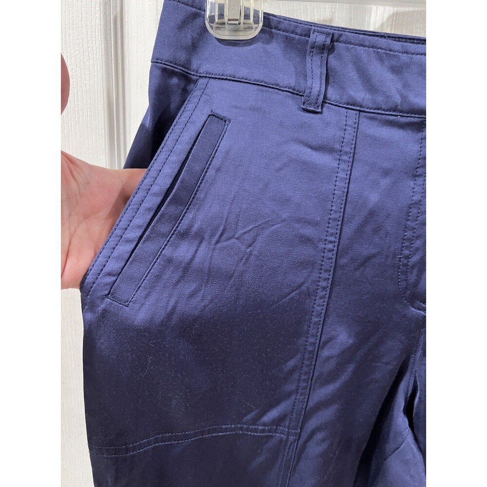 Ann Taylor Loft Pants Women Sz 8 Ankle Jogger Elastic Pockets casual urban New - Picture 3 of 14